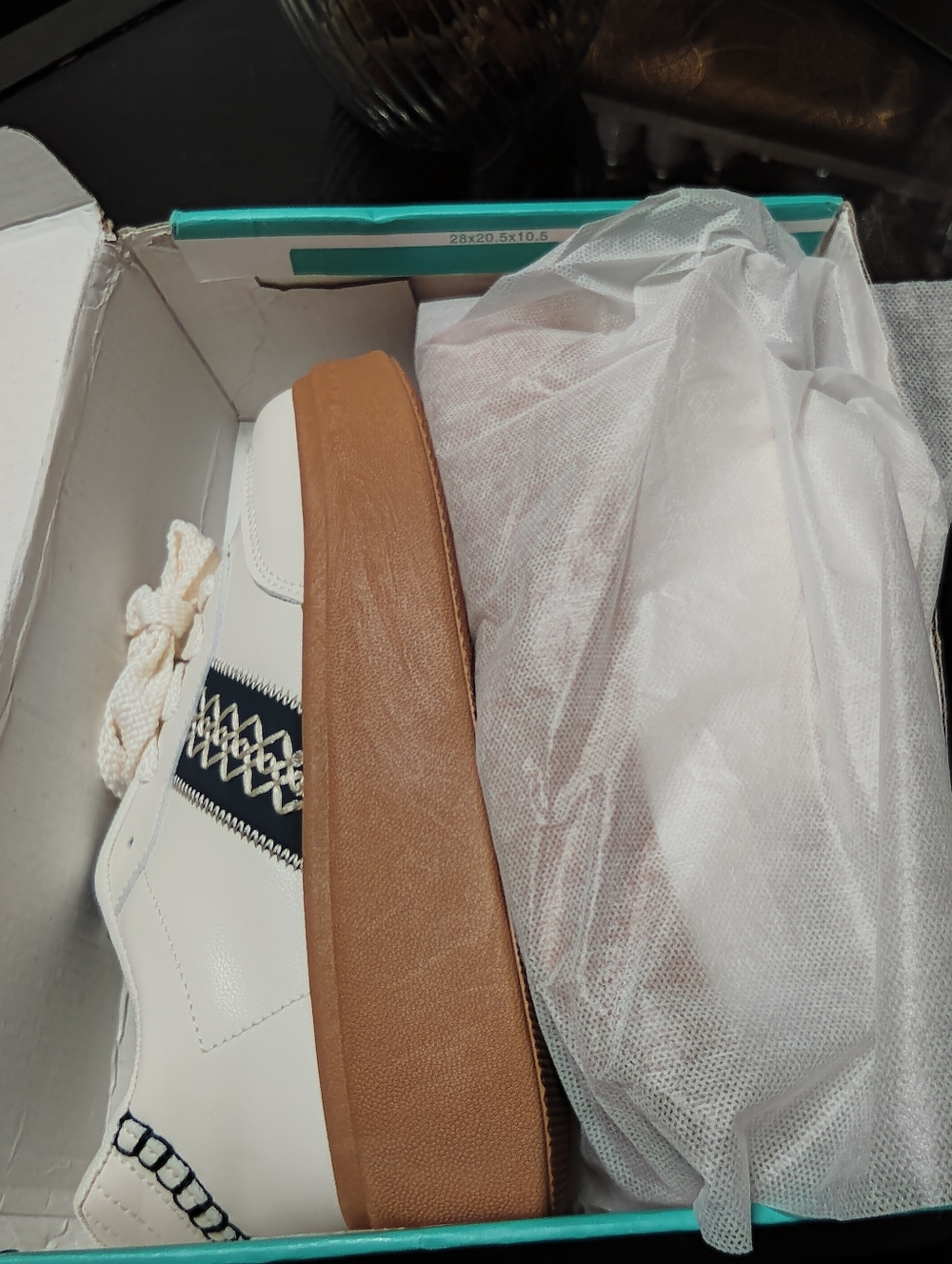 **WHITE & TAN PLATFORM SNEAKERS FOR WOMEN** ππ²π²π²π²π²π² - Picture 9 of 9